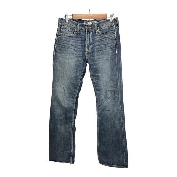 BKE Jeans Mens 31 L Carter Straight Leg Blue Denim Med Wash Stretch